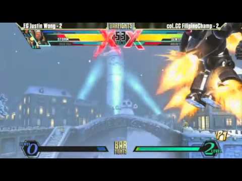 UMVC3 EG Justin Wong vs coL.CC Filipino Champ - CCTV BarFights