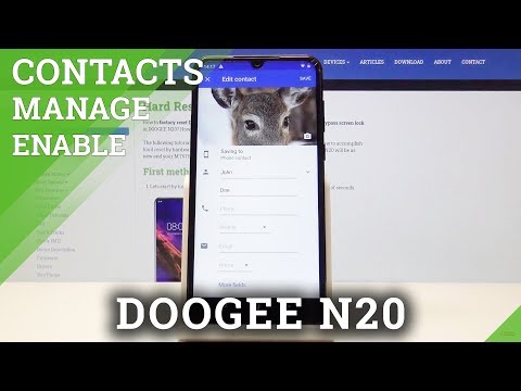 How to Personalize Contact in DOOGEE N20 - Add Photo To Contact