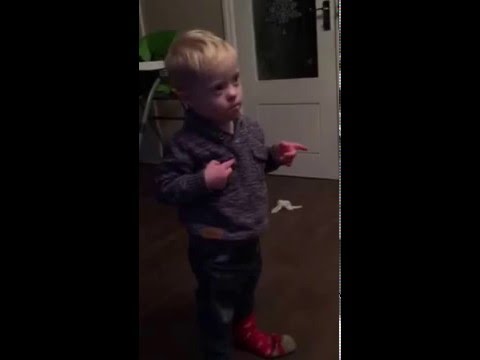 Singing Hands: Makaton home videos - Connor v2 "I want a Hippopotamus for Christmas"