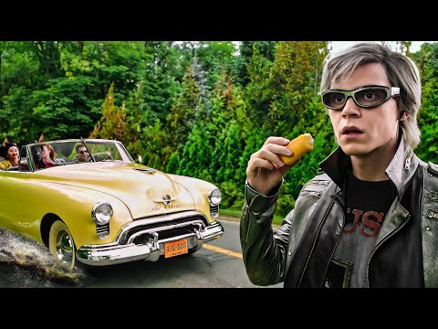 QuickSilver Saves Everyone From Explosion X-Mansion Scene  - Sweet Dreams - X-Men: Apocalypse (2016)
