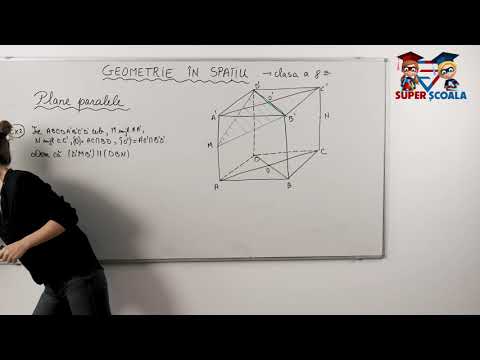 Clasa a VIII-a - Plane paralele. Exercițiu