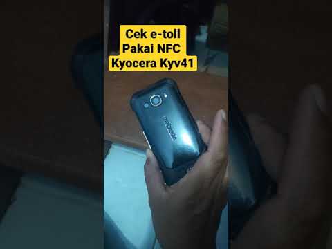 cek saldo e-toll pakai NFC Kyocera Kyv41 Torque