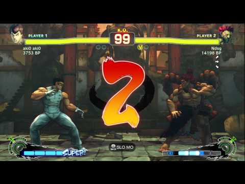 Fujino [Akuma] vs aki0 aki0 [Fei] SSF4 Japanese Online Ranked Matches -TRUE-HD
