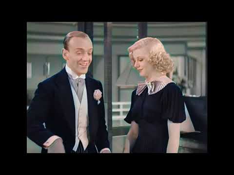 Ginger Rogers & Fred Astaire Swing Time 1936 colorized remastered 4k