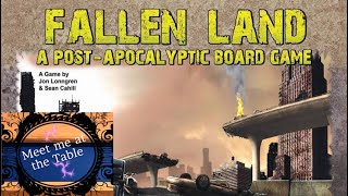 Fallen Land A Post Apocalyptic Board Game Intro and Setup