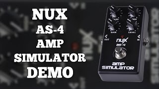 Video thumbnail for NUX AS-4 Amp Simulator Demo by Ryan Lutton