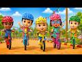 Cycle Race Song Five Little Kids Popular Hindi Rhymes Zappy Toons