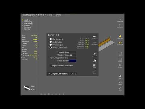 Software operation TPM8 13 Program parameters modification