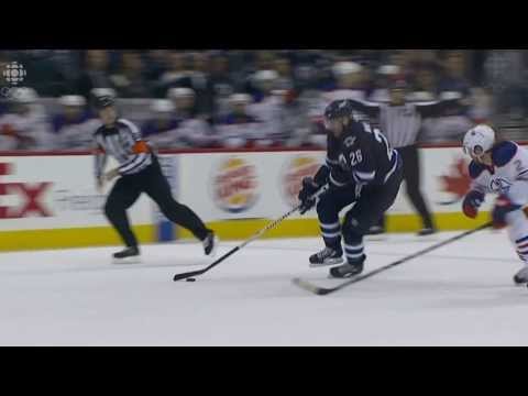 NHL Oilers vs Jets OT win Jan 18 2014