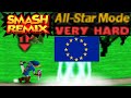 Smash Remix All Star Mode Gameplay With PAL EUR Link VERY HARD