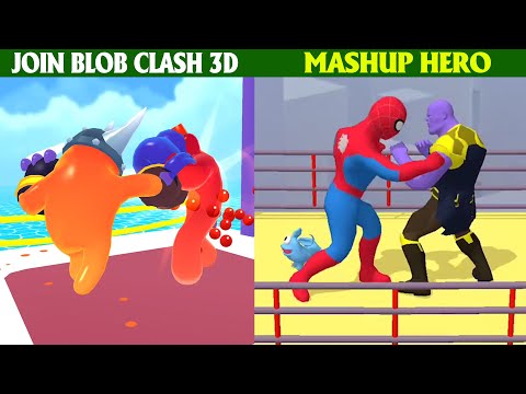 Join Blob Clash 3D Level 118 vs Mashup Hero - Review Game Mobile