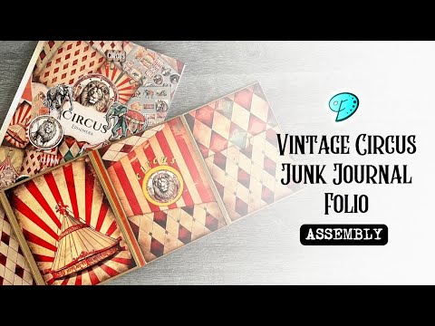 Vintage Circus Junk Journal Ephemera Folio 🎪🦁 #emilydesigns #junkjournal #papercrafts #cardmaking