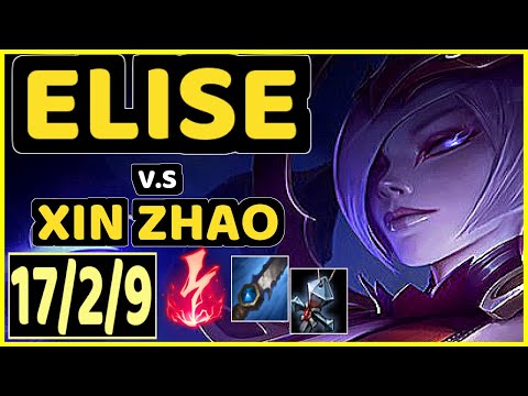 SEONGHWAN (ELISE) vs XIN ZHAO - 17/2/9 KDA JUNGLE CHALLENGER GAMEPLAY - KR