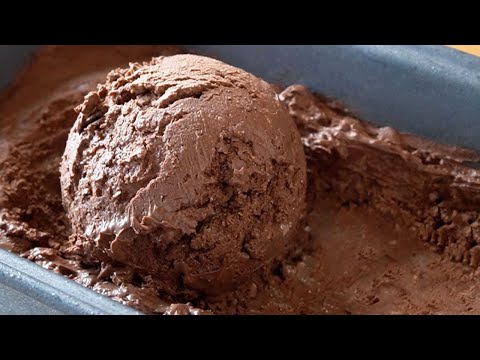 Chocolate ice cream made in 10 minutes / NO egg NO machine