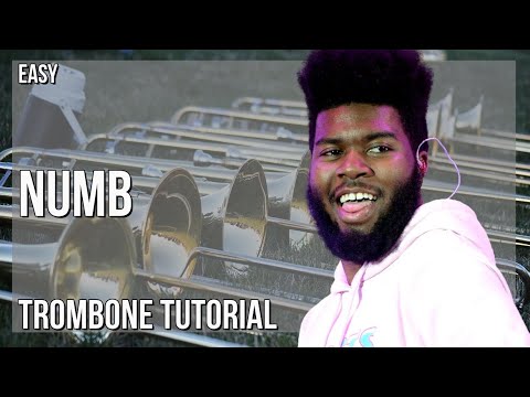 How to play Numb by Marshmello ft Khalid on Trombone (Tutorial)
