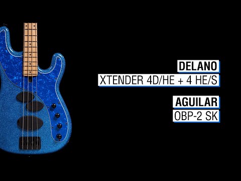 Delano Xtender 4D/HE & 4 HE/S + Aguilar OBP-2 SK - Maruszczyk Jake Basement 4a