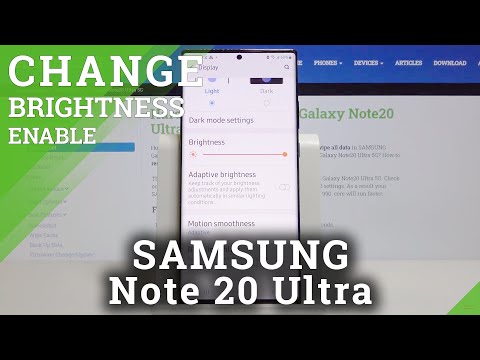 How to Set Auto Brightness in SAMSUNG Galaxy Note 20 Ultra – Select Adaptive Brightness