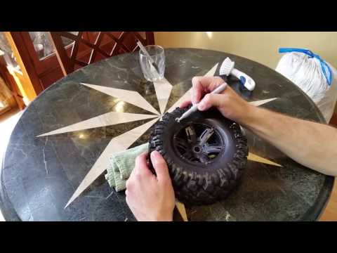 TRAXXAS X-MAXX Tire Paint (raised lettering) HOW TO