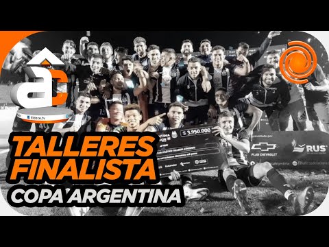 HISTÓRICO. Talleres llegó a la final de la Copa Argentina y así lo festejaban sus jugadores