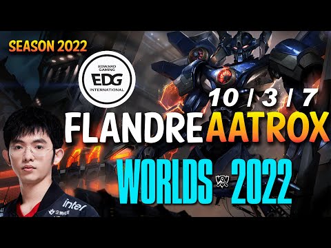 EDG Flandre AATROX vs FIORA Top - NA Ranked - WORLDS 2022