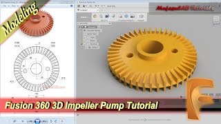 Fusion 360 Design 3D Impeller Pump Modeling Tutorial