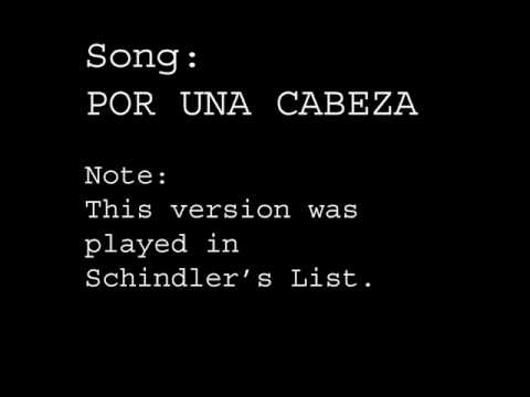 Por Una Cabeza Played In Schindler's List