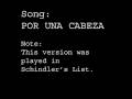 Por Una Cabeza Played In Schindler's List