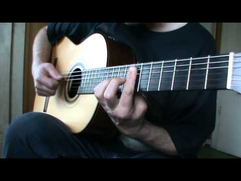 Tribute to John McLaughlin on a classical guitar