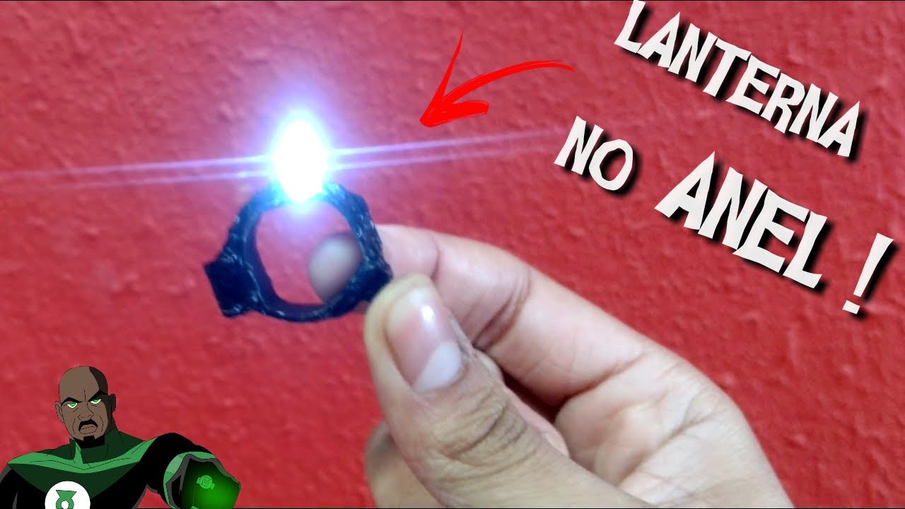 Como colocar UMA LANTERNA em um ANEL ( mini lanterna caseira)