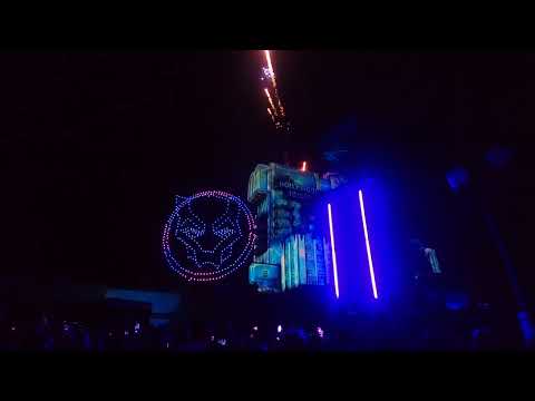 Avengers Power The Night MCU Drone Show, Walt Disney Studios Paris 2023