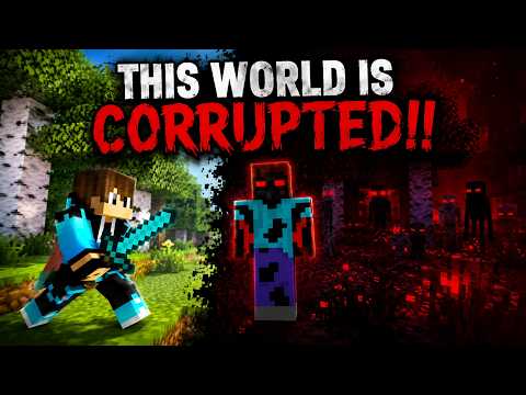 Minecraft but - The World Gets Corrupted the longer we play!Horror
