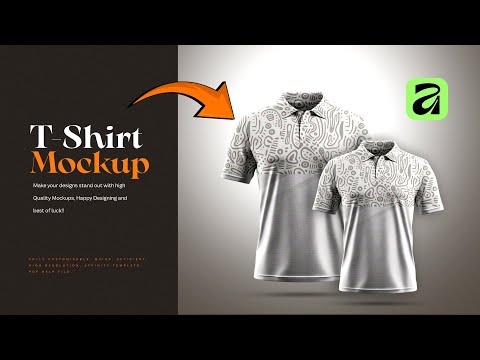 How to make T-shirt mockups in Affinity from scratch! (2025) | Beginner Video