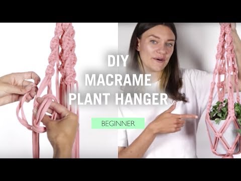 DIY Macrame Plant Hanger - Super Easy Step by Step poster