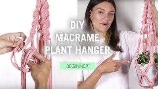 How to make a DIY macrame plant hanger