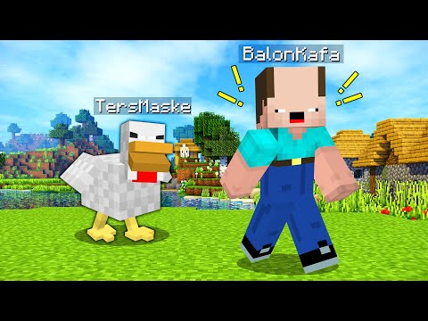 BALON KAFA'YI TAVUK OLARAK TROLLEDİM ! - Minecraft