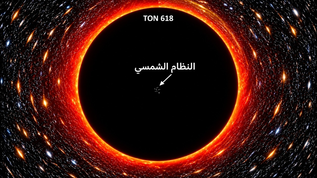 لماذا يعتبر TON 618 الثقب الأسود الأكثر رعباً في الكون !!