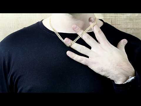 R4_22 - 9ct Gold Italian Curb Chain 6mm  22"