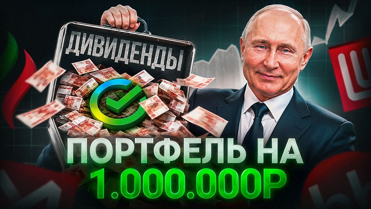 Собрал дивидендный портфель на 1 000 000 ₽. Вот сколько он платит