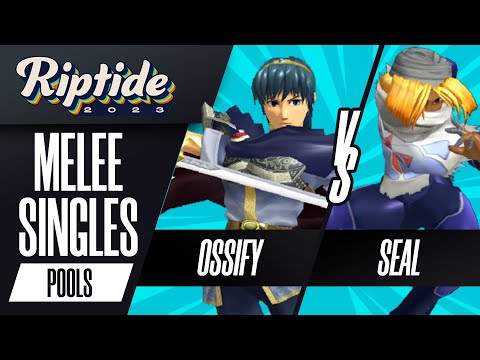 Ossify (Marth) vs Seal (Sheik) - Melee Singles Pools - Riptide 2023