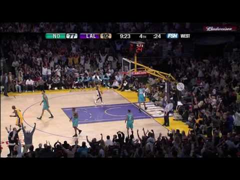 Kobe Bryant's HD Double Clutch Reverse Dunk SICK vs Hornets (04.11.08)