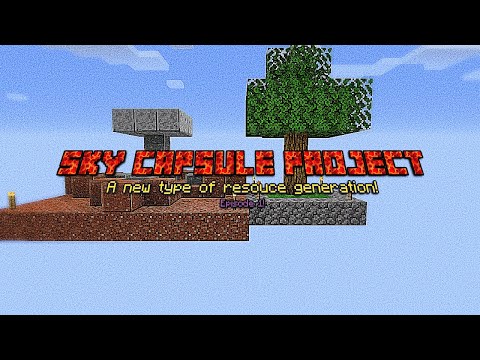 Unique type of resource generation! | Sky Capsule Project [Modded questing skyblock] | Episode 1