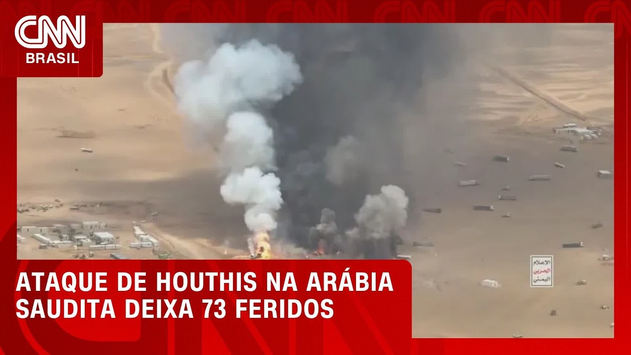 Ataques houthis deixam 73 feridos na Arábia Saudita, diz porta-voz militar | CNN NOVO DIA
