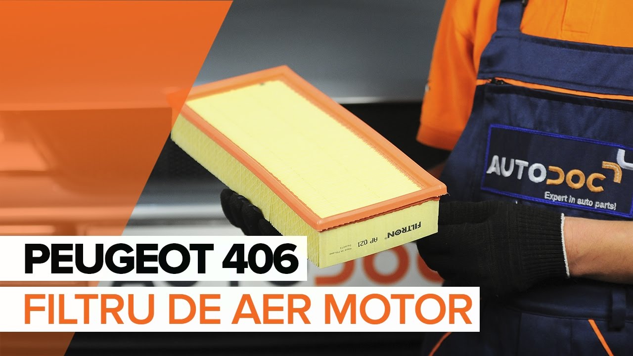 Cum să schimbați: filtru aer la Peugeot 406 sedan | Ghid de înlocuire