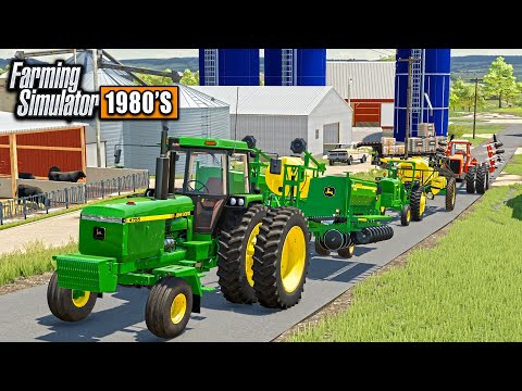 CORN PLANTING & TLLAGE ON A 1980'S AMERICAN FARM!  (ROLEPLAY)