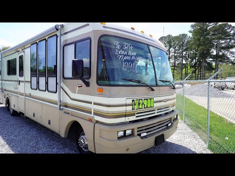 VERKAUFT! 1996 Fleetwood Bounder 35U Retro Class A Gas, 77.000 Meilen, Generator, Wagenheber, sau...