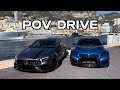 Mercedes AMG A45S 750HP Tuned BMW M2 POV DRIVE