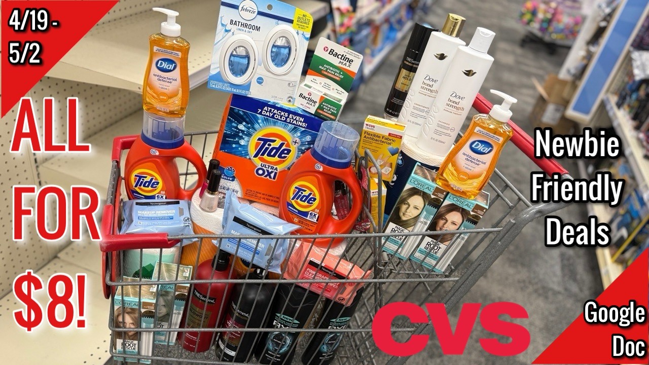 CVS Free & Cheap Coupon Deals & Haul | 4/19-5/2 | BIG LAUNDRY STOCK UP! 🔥| Learn CVS Couponing
