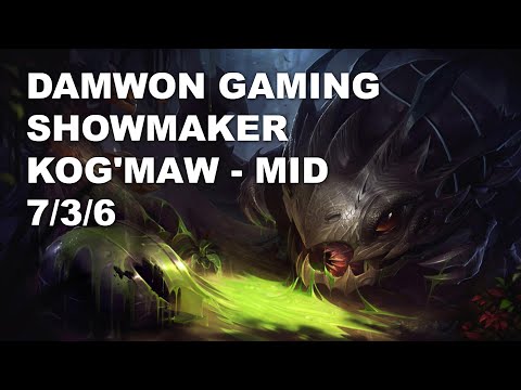 DAMWON Gaming Showmaker Mid Kog'Maw vs Azir - KR Master Patch 10.9