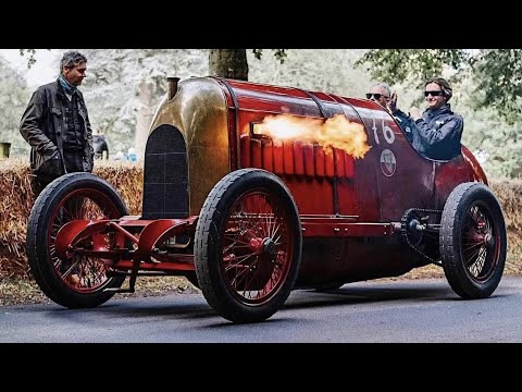 The Beast of Turin: 1911 Fiat S76 in Action - 28.4-litre 4-Cylinder Engine Sound
