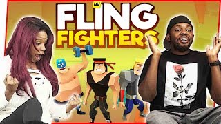 FLINGIN' WEIRD THINGS AT MY WIFE! - Fling Fighters Gameplay | Mobile Series Ep.35